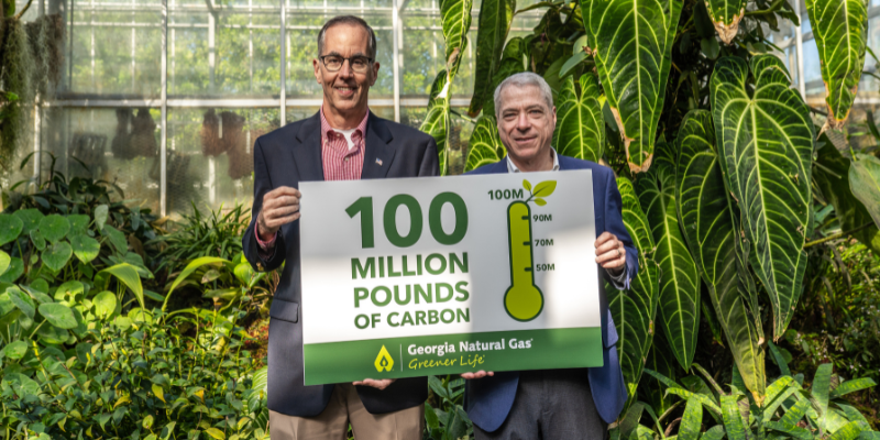 100 million pounds offset presentation at Atlanta Botanical Garden