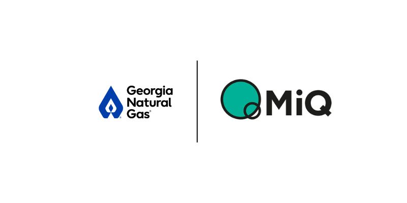GNG and MiQ logo lockup on a white background