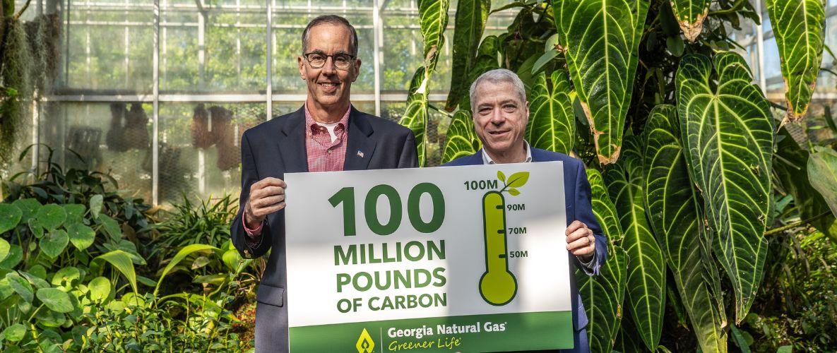 100 million pounds offset presentation at Atlanta Botanical Garden